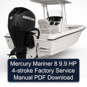 Mercury Mariner 8 9.9 HP 4-stroke Factory Service Manual PDF Download