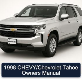 1998 CHEVY/Chevrolet Tahoe Owners Manual
