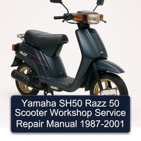 Yamaha SH50 Razz 50 Scooter Workshop Service Repair Manual 1987-2001
