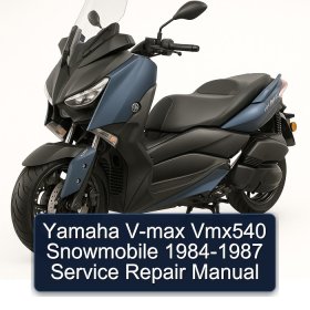 Yamaha V-max Vmx540 Snowmobile 1984-1987 Service Repair Manual