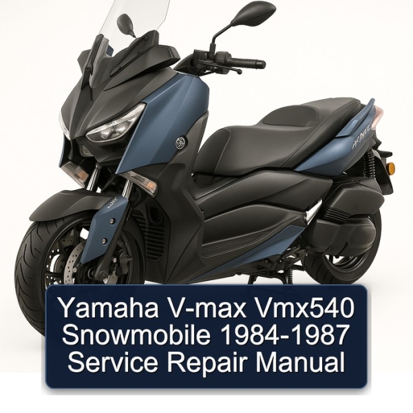 Yamaha V-max Vmx540 Snowmobile 1984-1987 Service Repair Manual