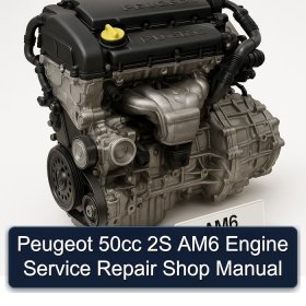 Peugeot 50cc 2S AM6 Engine Service Repair Shop Manual