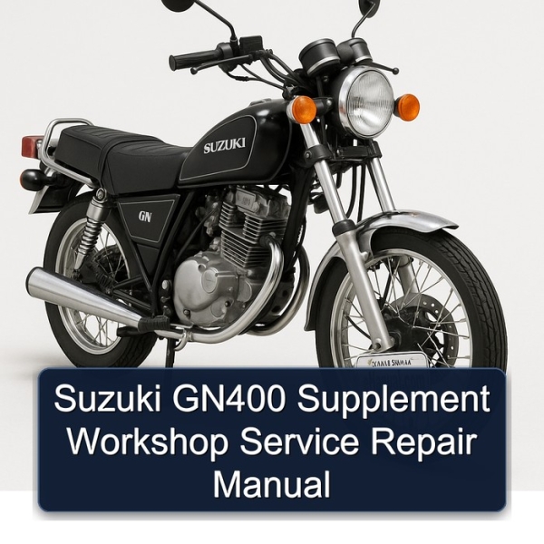 Suzuki GN400 Supplement Workshop Service Repair Manual