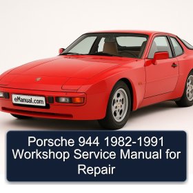 Porsche 944 1982-1991 Workshop Service Manual for Repair