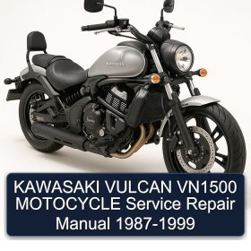 KAWASAKI VULCAN VN1500 MOTOCYCLE Service Repair Manual 1987-1999