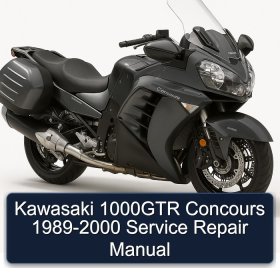 Kawasaki 1000GTR Concours 1989-2000 Service Repair Manual