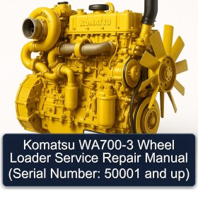 Komatsu WA700-3 Wheel Loader Service Repair Manual (Serial Number: 50001 and up)