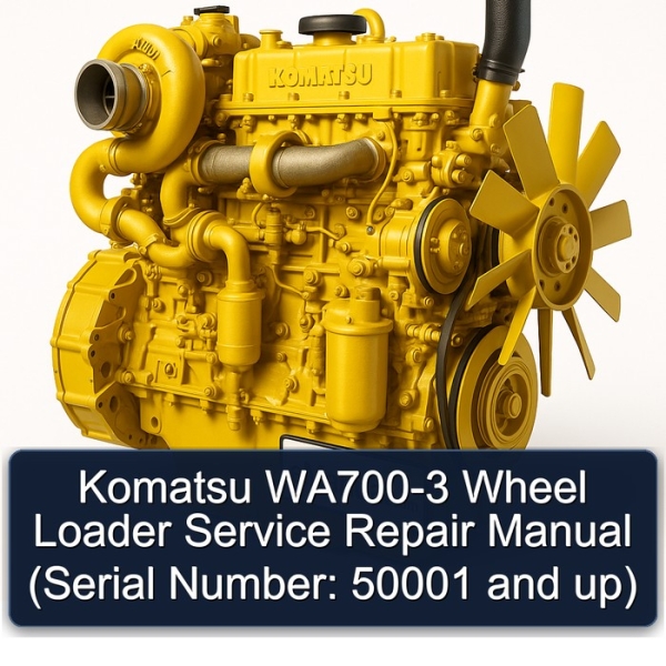Komatsu WA700-3 Wheel Loader Service Repair Manual (Serial Number: 50001 and up)