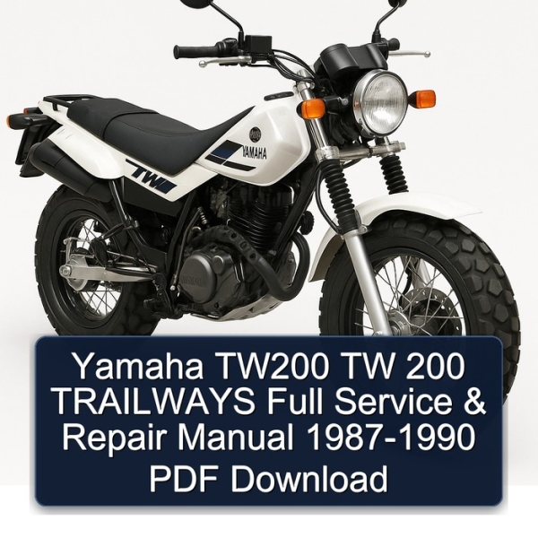 Yamaha TW200 TW 200 TRAILWAYS Full Service & Repair Manual 1987-1990 PDF Download