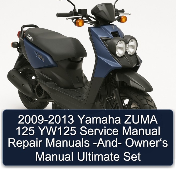 2009-2013 Yamaha ZUMA 125 YW125 Service Manual Repair Manuals -And- Owner‘s Manual Ultimate Set