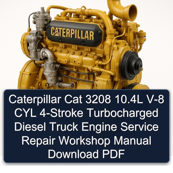 Caterpillar Cat 3208 10.4L V-8 CYL 4-Stroke Turbocharged Diesel Truck Engine Service Repair Workshop Manual Download PDF