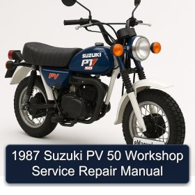 1987 Suzuki PV 50 Workshop Service Repair Manual