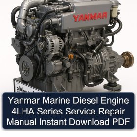 Yanmar Marine Diesel Engine 4LHA Series Service Repair Manual Instant Download PDF