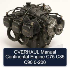 OVERHAUL Manual Continental Engine C75 C85 C90 0-200