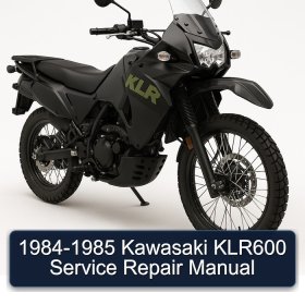 1984-1985 Kawasaki KLR600 Service Repair Manual