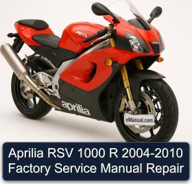 Aprilia RSV 1000 R 2004-2010 Factory Service Manual Repair