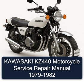 KAWASAKI KZ440 Motorcycle Service Repair Manual 1979-1982