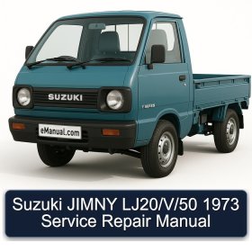 Suzuki JIMNY LJ20/V/50 1973 Service Repair Manual