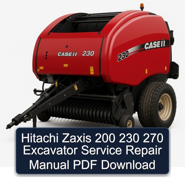 Hitachi Zaxis 200 230 270 Excavator Service Repair Manual PDF Download