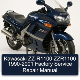 Kawasaki ZZ-R1100 ZZR1100 1990-2001 Factory Service Repair Manual