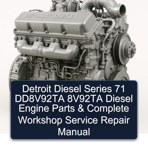 Detroit Diesel Series 71 DD8V92TA 8V92TA Diesel Engine Parts & Complete Workshop Service Repair Manual