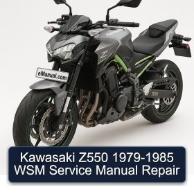Kawasaki Z550 1979-1985 WSM Service Manual Repair