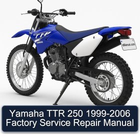 Yamaha TTR 250 1999-2006 Factory Service Repair Manual