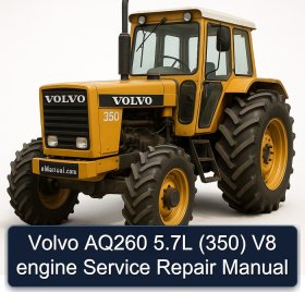 Volvo AQ260 5.7L (350) V8 engine Service Repair Manual
