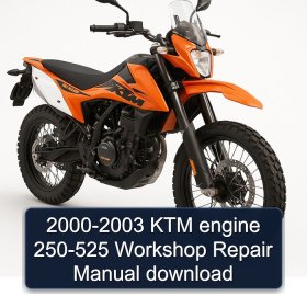 2000-2003 KTM engine 250-525 Workshop Repair Manual download