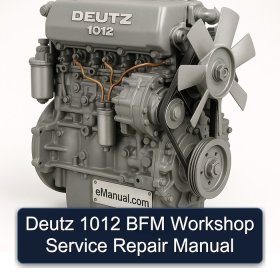 Deutz 1012 BFM Workshop Service Repair Manual