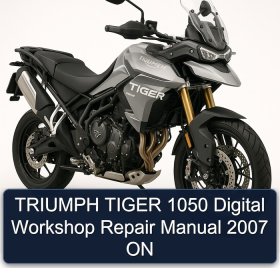 TRIUMPH TIGER 1050 Digital Workshop Repair Manual 2007 ON