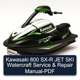 Kawasaki 800 SX-R JET SKI Watercraft Service & Repair Manual-PDF