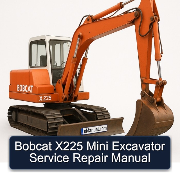 Bobcat X225 Mini Excavator Service Repair Manual