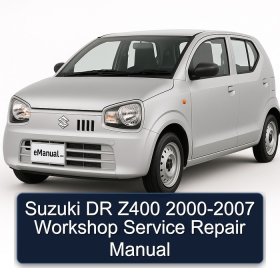 Suzuki DR Z400 2000-2007 Workshop Service Repair Manual