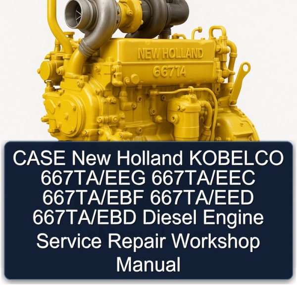 CASE New Holland KOBELCO 667TA/EEG 667TA/EEC 667TA/EBF 667TA/EED 667TA/EBD Diesel Engine Service Repair Workshop Manual