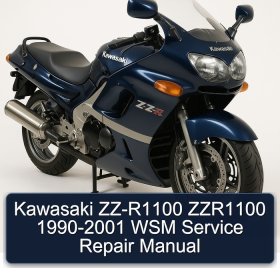 Kawasaki ZZ-R1100 ZZR1100 1990-2001 WSM Service Repair Manual