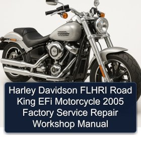 Harley Davidson FLHRI Road King EFi Motorcycle 2005 Factory Service Repair Workshop Manual
