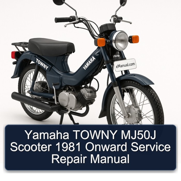 Yamaha TOWNY MJ50J Scooter 1981 Onward Service Repair Manual