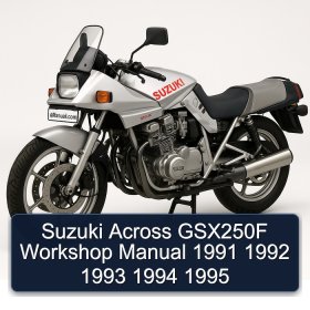 Suzuki Across GSX250F Workshop Manual 1991 1992 1993 1994 1995