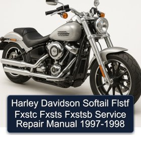 Harley Davidson Softail Flstf Fxstc Fxsts Fxstsb Service Repair Manual 1997-1998