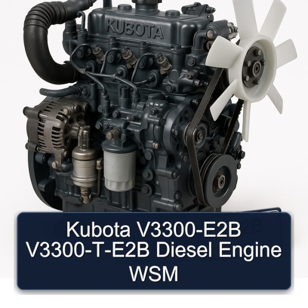 Kubota V3300-E2B V3300-T-E2B Diesel Engine WSM
