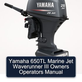 Yamaha 650TL Marine Jet Waverunner III Owners Operators Manual