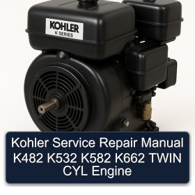 Kohler Service Repair Manual K482 K532 K582 K662 TWIN CYL Engine