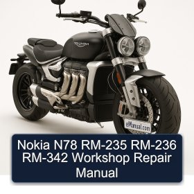 Nokia N78 RM-235 RM-236 RM-342 Workshop Repair Manual