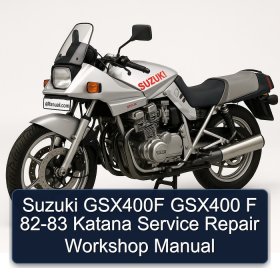 Suzuki GSX400F GSX400 F 82-83 Katana Service Repair Workshop Manual