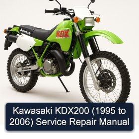 Kawasaki KDX200 (1995 to 2006) Service Repair Manual