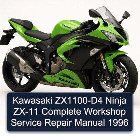 Kawasaki ZX1100-D4 Ninja ZX-11 Complete Workshop Service Repair Manual 1996