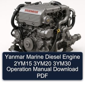Yanmar Marine Diesel Engine 2YM15 3YM20 3YM30 Operation Manual Download PDF