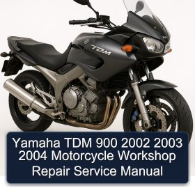 Yamaha TDM 900 2002 2003 2004 Motorcycle Workshop Repair Service Manual