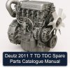 Deutz 2011 T TD TDC Spare Parts Catalogue Manual